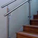 Stainless Steel Rail with Glass